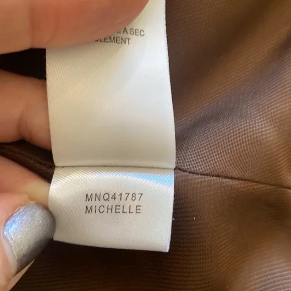 BCBGMaxAzria short sleeve jacket striped menswear navy Blazer M - Picture 10 of 12